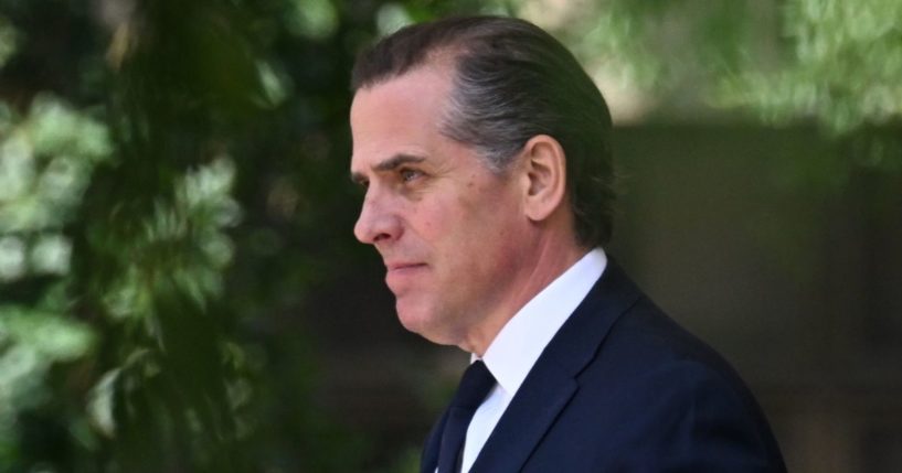 Hunter Biden, son of President Joe Biden, departs the J. Caleb Boggs Federal Building and United States Courthouse in Wilmington, Delaware, after a court appearance on July 26.