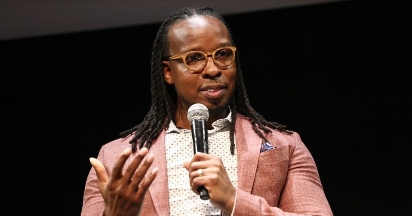 Ibram X. Kendi speaks onstage during the Toronto International Film Festival at TIFF Bell Lightbox in Toronto on Sept. 9.