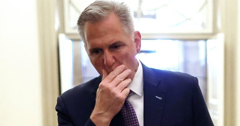 Speaker of the House Kevin McCarthy arrives at the U.S. Capitol in Washington, D.C., on Sept. 18.