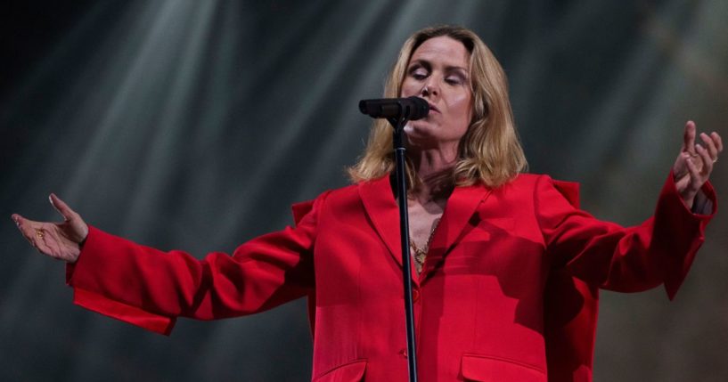 Irish singer Roisin Murphy performing