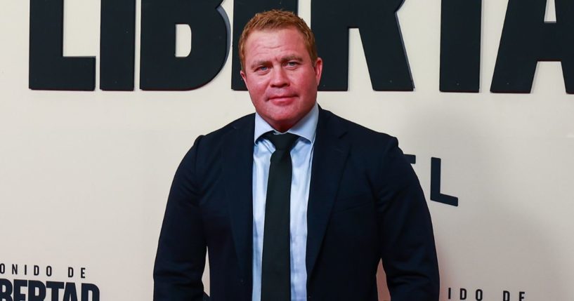 Tim Ballard poses on the red carpet on Aug. 29 in Mexico City.