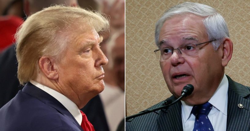 New Jersey Democratic Sen. Bob Menendez, right, who once said thoughts of then-President Donald Trump's now-debunked "Russia collusion" kept him awake nights, was again indicted on federal corruption charges this week.