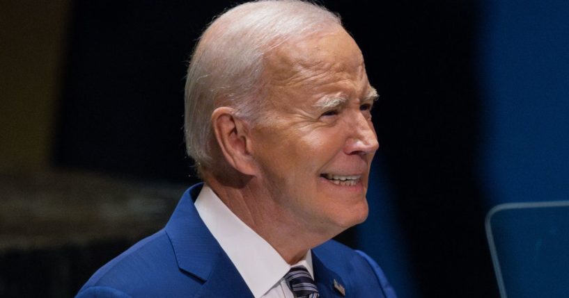 President Joe Biden addresses the 78th session of the United Nations General Assembly (UNGA) at U.N. headquarters on Tuesday in New York City.