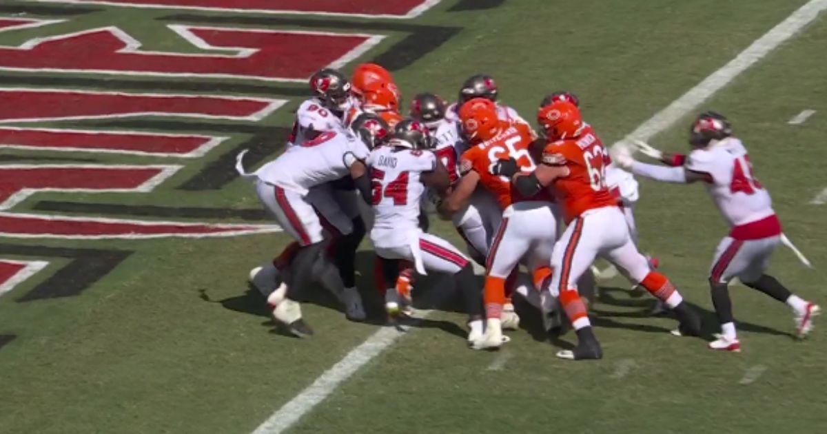 Tampa Bay Buccaneers linebacker Shaq Barrett returned an interception for a touchdown on Sunday.