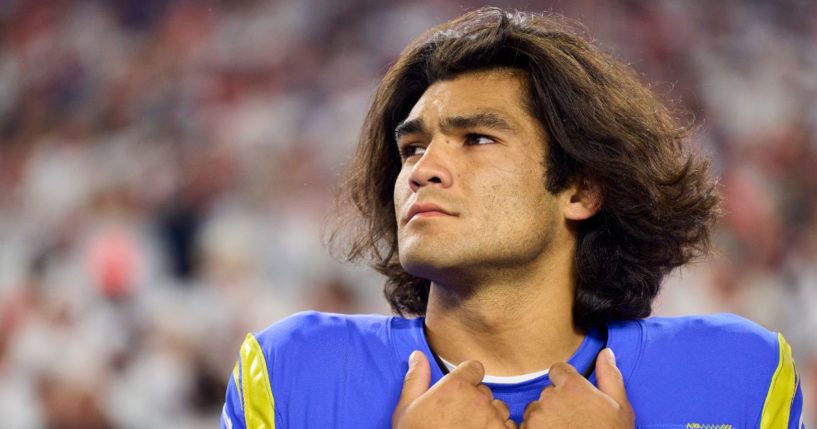 Puka Nacua #17 of the Los Angeles Rams looks on before kickoff against the Cincinnati Bengals at Paycor Stadium on Sept. 25 in Cincinnati, Ohio.