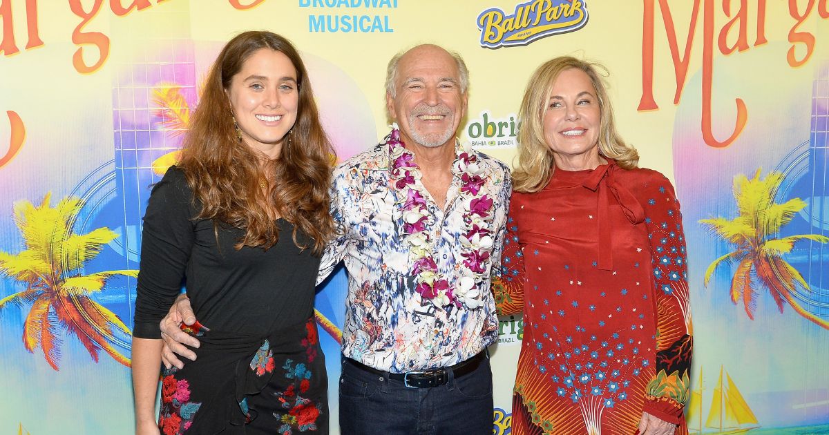 Delaney Buffett, Jimmy Buffett and Jane Buffett attend the Broadway premiere of "Escape to Margaritaville" the new musical featuring songs by Jimmy Buffett at the Marquis Theatre on March 15, 2018 in New York City.