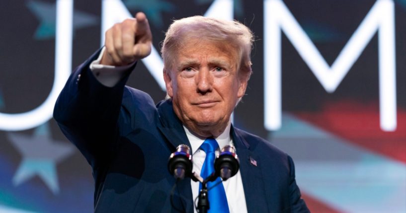 Former President Donald Trump, pictured during the Sept. 15 Pray Vote Stand Summit in Washington.