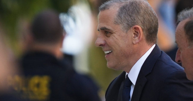 President Joe Biden's son Hunter Biden arrives for a court appearance in Wilmington, Delaware, Oct. 3.