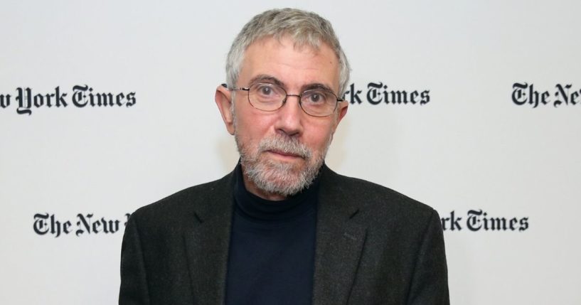 New York Times columnist Paul Krugman attends a company event in Pocantico Hills, New York, on Oct. 21, 2015.