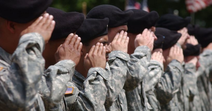 soldiers with C Company, First Battalion of the 181st Infantry Regiment of the Massachusetts National Guard