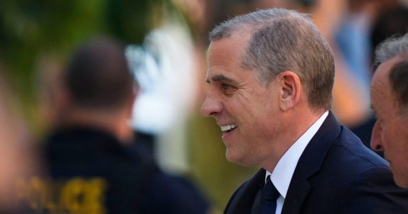 President Joe Biden's son Hunter Biden arrives for a court appearance, in Wilmington, Delaware, Oct. 3.