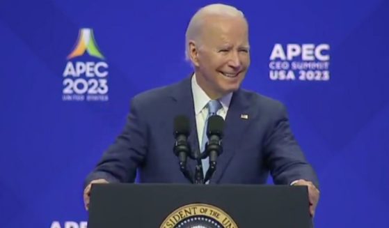 During a speech at the Asia-Pacific Economic Cooperation CEO Summit in San Francisco, California, on Thursday, President Joe Biden struggled to pronounce what was written on the teleprompter and ended up giving up.