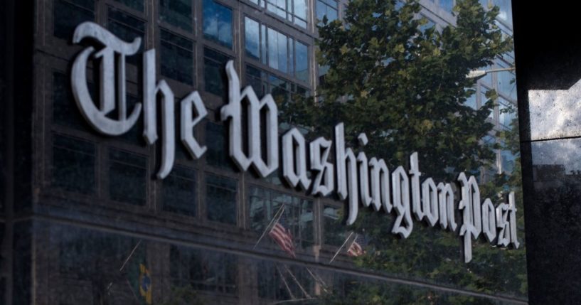 The Washington Post building is pictured in Washington, D.C., on Aug. 5, 2013.