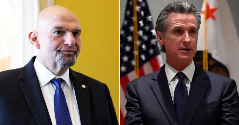 Democratic Sen. John Fetterman believes California Governor Gavin Newsom is going to run for the presidency.