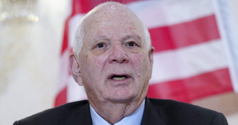 Democratic Sen. Ben Cardin of Maryland attends a news conference in Vienna on Feb. 23.