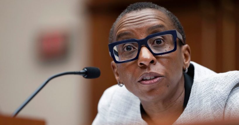 Harvard president Claudine Gay speaks during a hearing of the House Committee on Education on Capitol Hill on Dec. 5 in Washington, D.C.