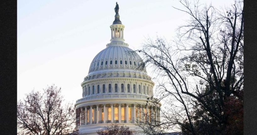 The dome of the U.S. Capitol is seen in Washington, D.C. on Nov. 13.