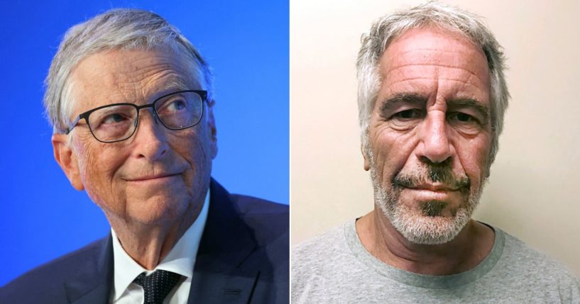 Microsoft co-founder Bill Gates, left, was entwined with financier and convicted sex offender Jeffrey Epstein, right.