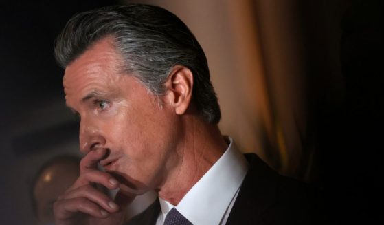 California Gov. Gavin Newsom speaks during a news conference at Manny's in San Francisco on Aug. 13, 2021.