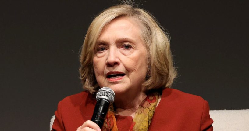 Hillary Clinton speaks during the Wayuu Taya Foundation's 20th anniversary gala at the Urban Zen Center at Stephan Weiss Studio in New York on Oct. 30.