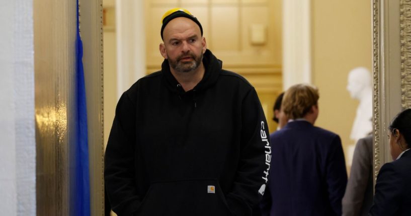 Sen. John Fetterman is seen in the U.S. Capitol on Nov. 15 in Washington, D.C.