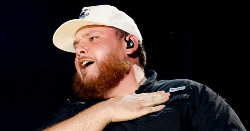 Luke Combs performs on stage during CMA Fest at Nissan Stadium in Nashville, Tennessee, on June 8.