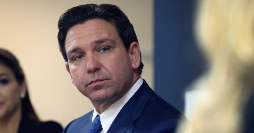 Florida Gov. Ron DeSantis speaks on Dec. 18 in Bettendorf, Iowa.