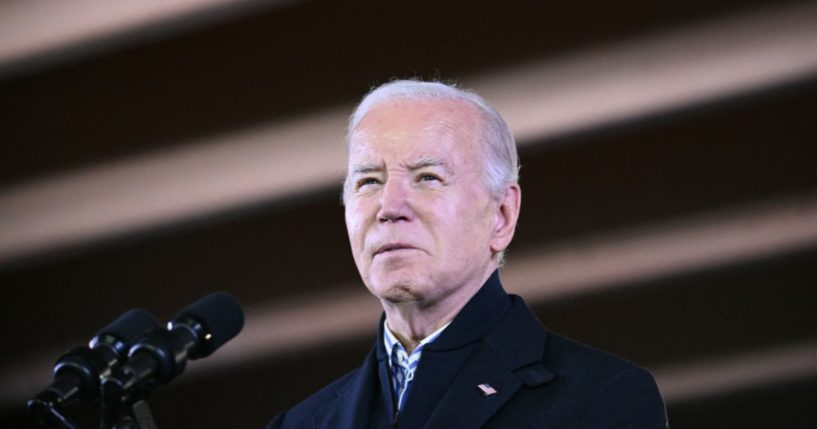 President Joe Biden speaks on his economic policies at the Wisconsin Black Chamber of Commerce in Milwaukee, Wisconsin, on Wednesday.