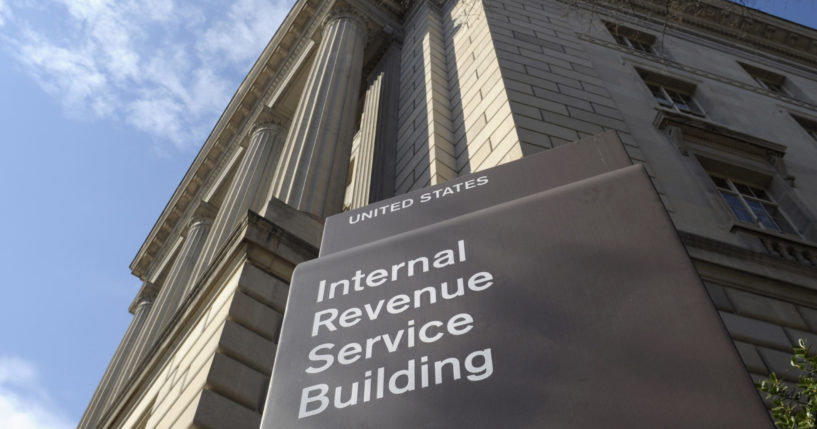 The exterior of the Internal Revenue Service building is seen in Washington, D.C., on March 22, 2013.