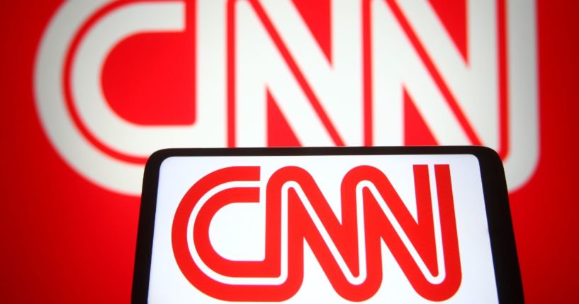 The CNN logo is displayed in this stock image.