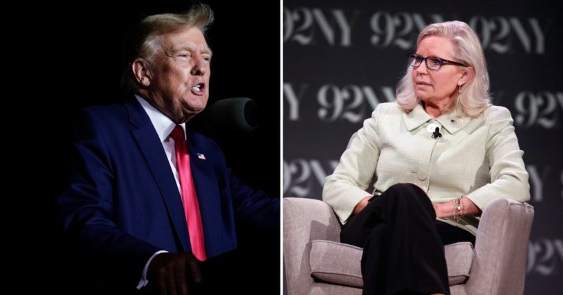 Donald Trump and Liz Cheney