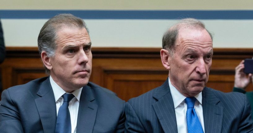 Hunter Biden sits in the front row at a House Oversight Committee