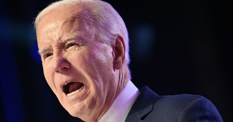 President Joe Biden speaks at Montgomery County Community College in Blue Bell, Pennsylvania, on Friday.