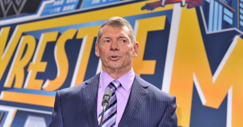 Vince McMahon at a press conference in 2012 at East Rutherford, New Jersey.