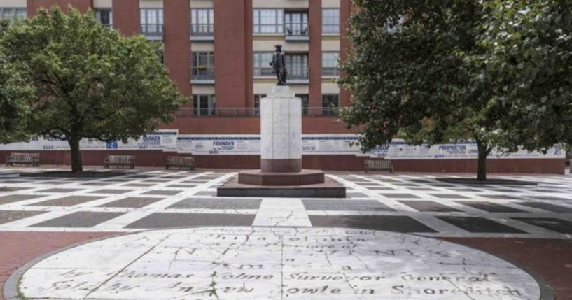 The statue of Pennsylvania founder William Penn will not be removed from Welcome Park in Philadelphia.