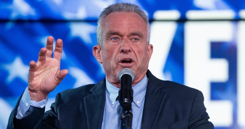 Independent presidential candidate Robert F. Kennedy Jr. speaks during a campaign rally at Legends Event Center in Phoenix on Dec. 20.