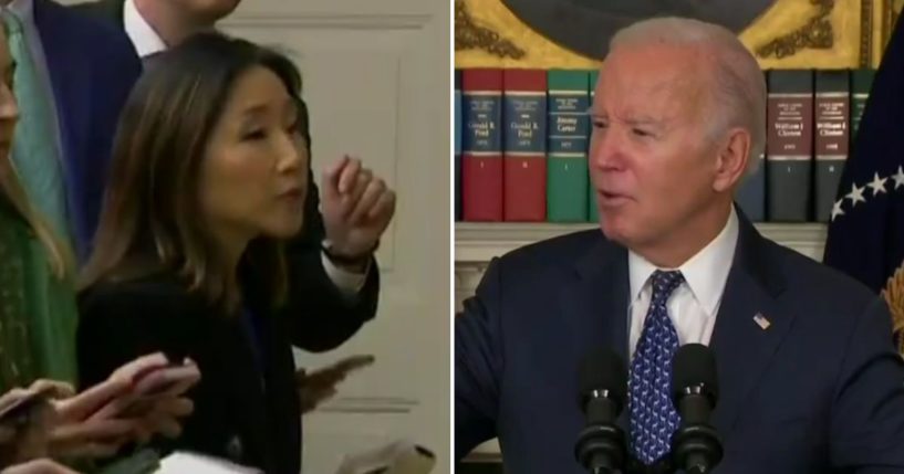 MJ Lee and Joe Biden