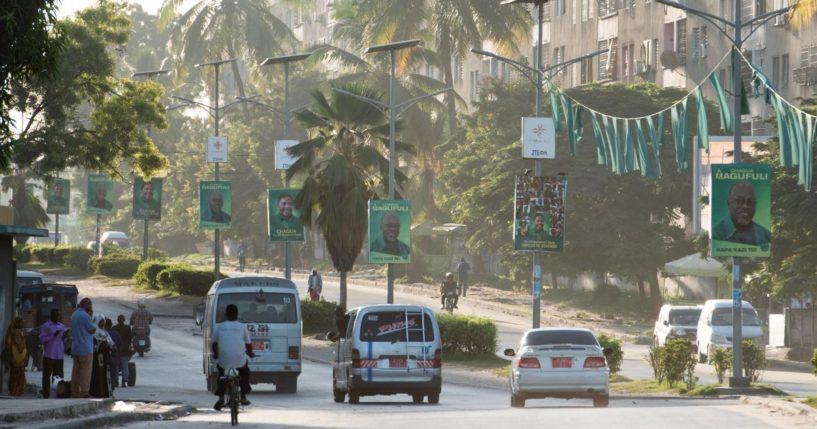 A street is pictured in the town of Zanzibar, Tanzania, on March 20, 2016.