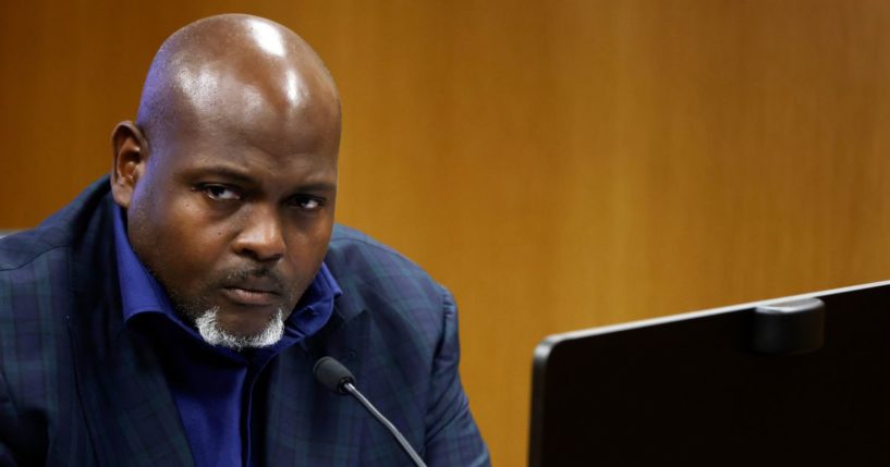 Terrence Bradley testifying during a hearing on the Georgia election interference case