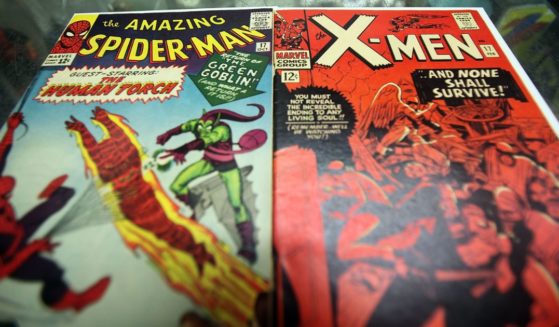 Issues of "The Amazing Spider-Man" and "The X-Men" as seen at St. Mark's Comics in 2009.