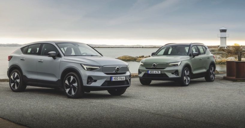 the Volvo C40 Recharge and XC40 Recharge