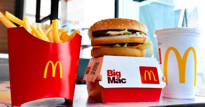 A McDonald's Big Mac meal is seen in this stock image.