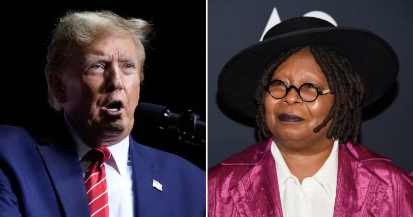 Donald Trump and Whoopie Goldberg