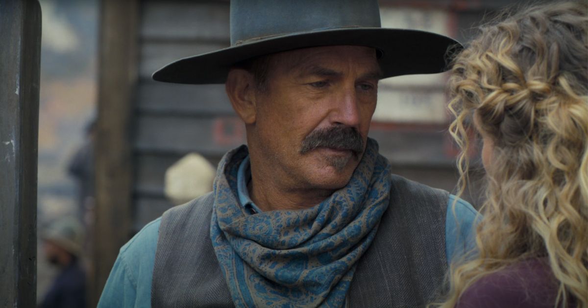 A shot from the new trailer for Kevin Costner's upcoming film series "Horizon: An American Saga."