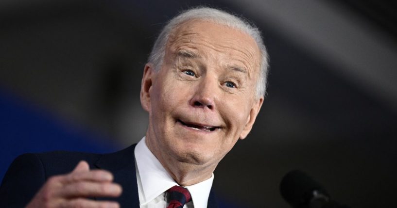 President Joe Biden speaks during a campaign event in Milwaukee on Wednesday.