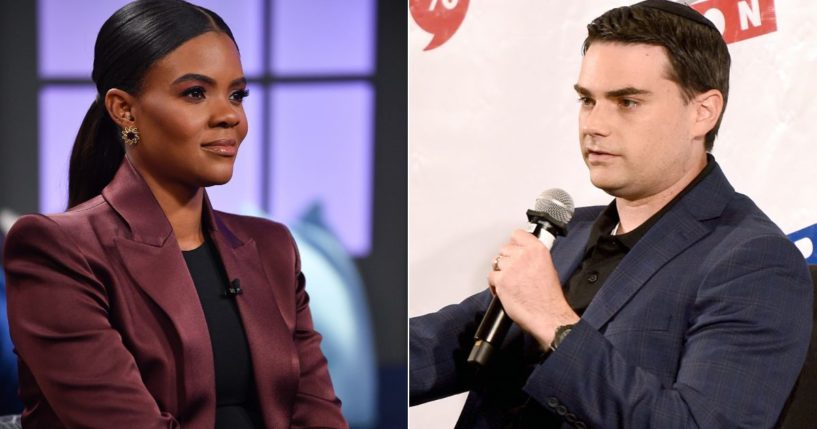 Candace Owens, left, was fired from the Daily Wire on March 22 after months of spouting uninformed opinions about Israel and fighting with Daily Wire founder Ben Shapiro, right.