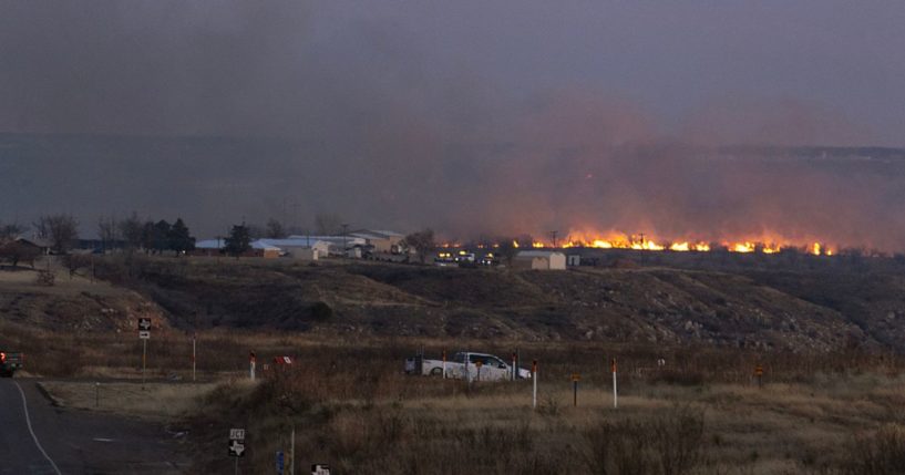 firefighters battling the Smokehouse Creek fire in Texas