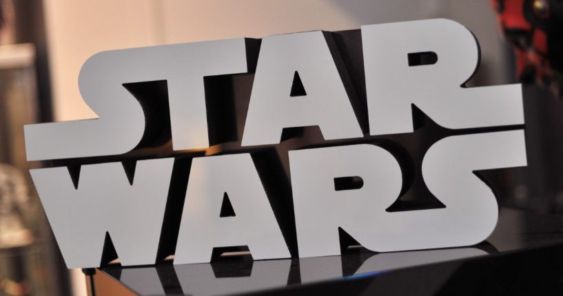 A Star Wars logo sitting on top of a popcorn machine inside Rancho Obi-Wan in Petaluma, California, in 2015.