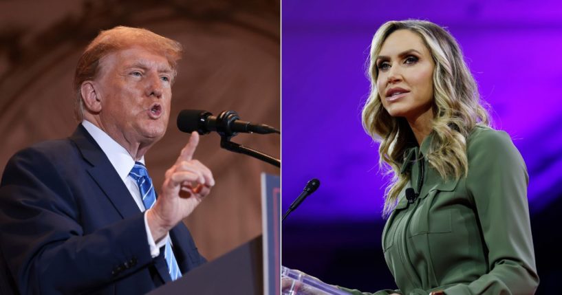 With the resignation of RNC Chairwoman Ronna McDaniel and the appointment of Lara Trump, right, as co-chair of the RNC, former President Donald Trump, left, is using his influence to get rid of dozens of people in the RNC.