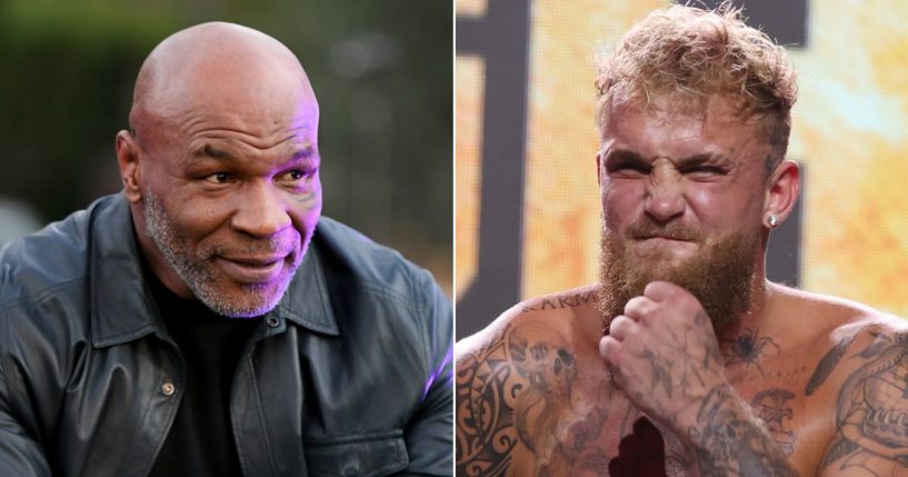 Mike Tyson, left, is scheduled to fight Jake Paul this summer.